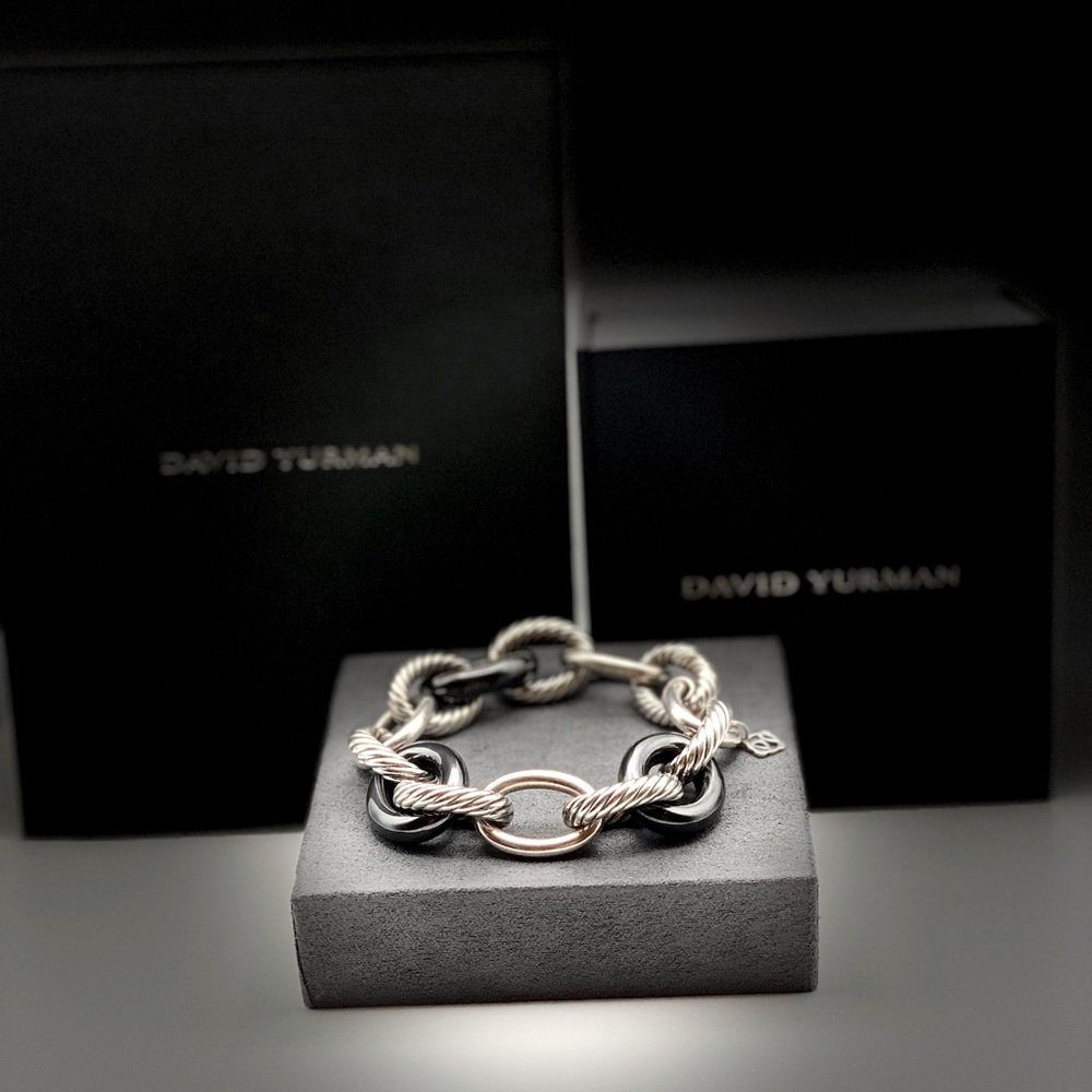 David Yurman Extra Large Oval Link Bracelet, 8.5" - Picture 1 of 16